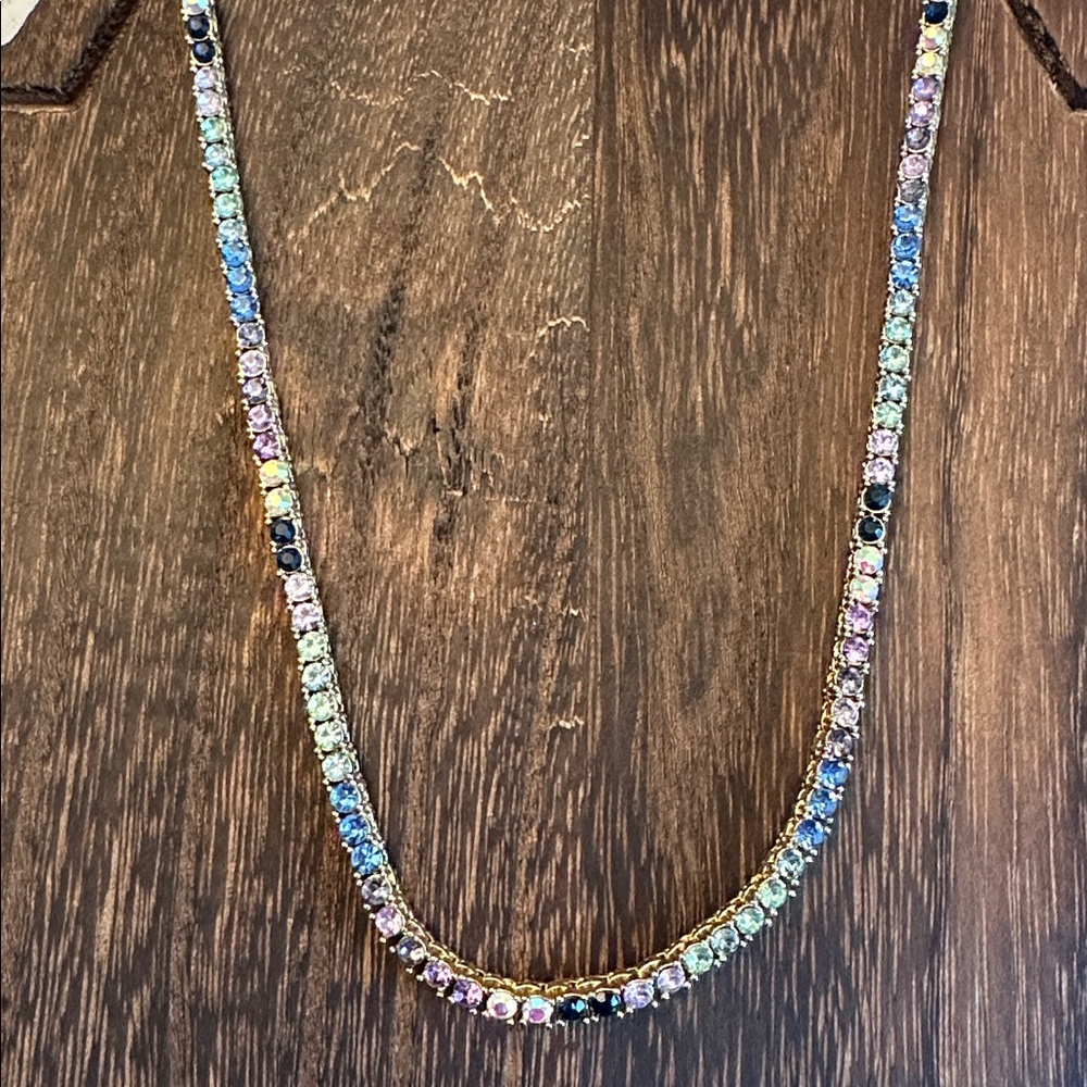 Baublebar Bennett Multicolor Classic Tennis Necklace - Picture 2 of 10
